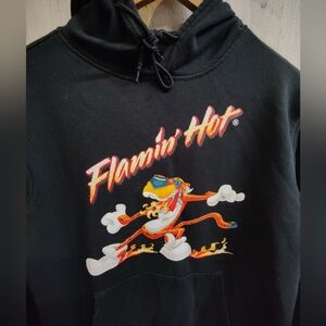 Flaming Hot Cheetos Chester Cheetah Graphic Hoodie Men's Large Black Pullover